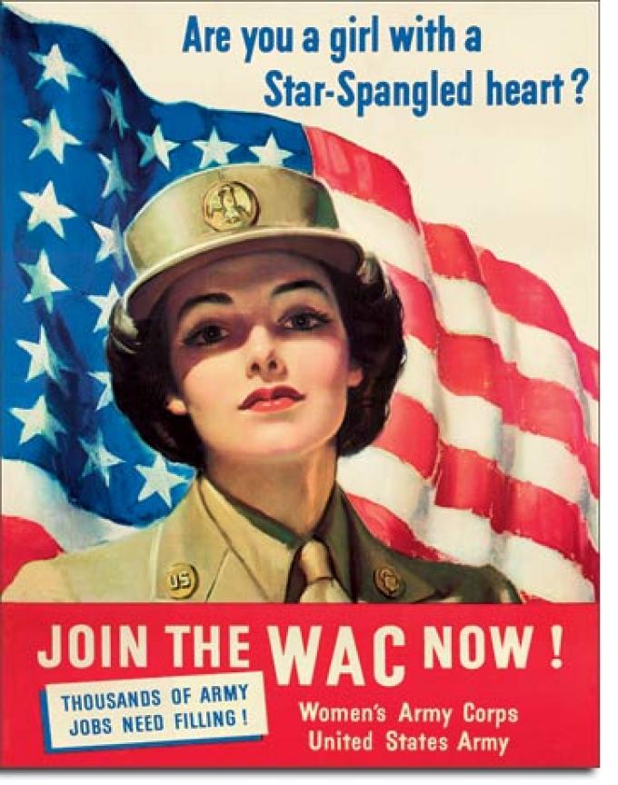 Tin Sign, WACs - Come Join