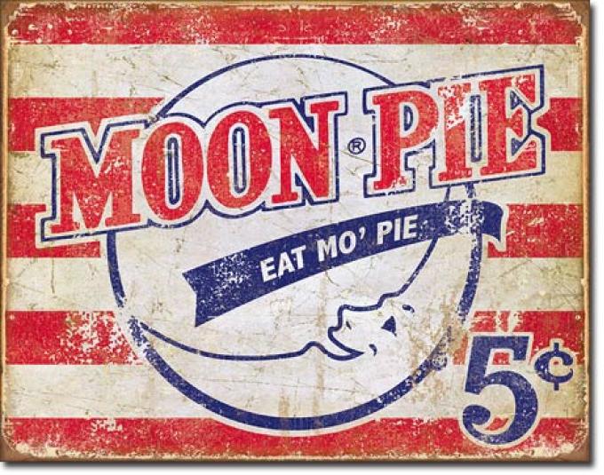 Tin Sign, Moon Pie - American