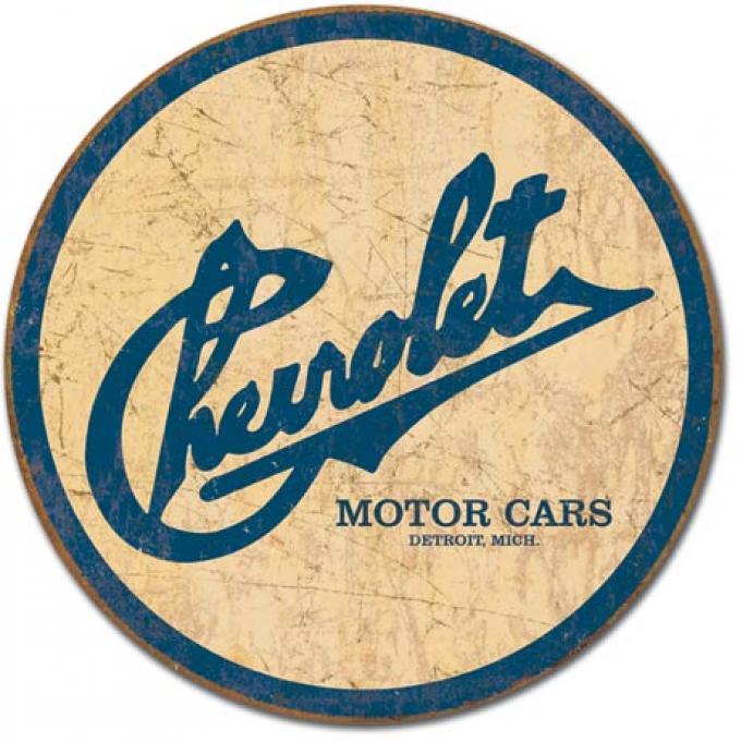 Tin Sign, Chevy Historic Logo