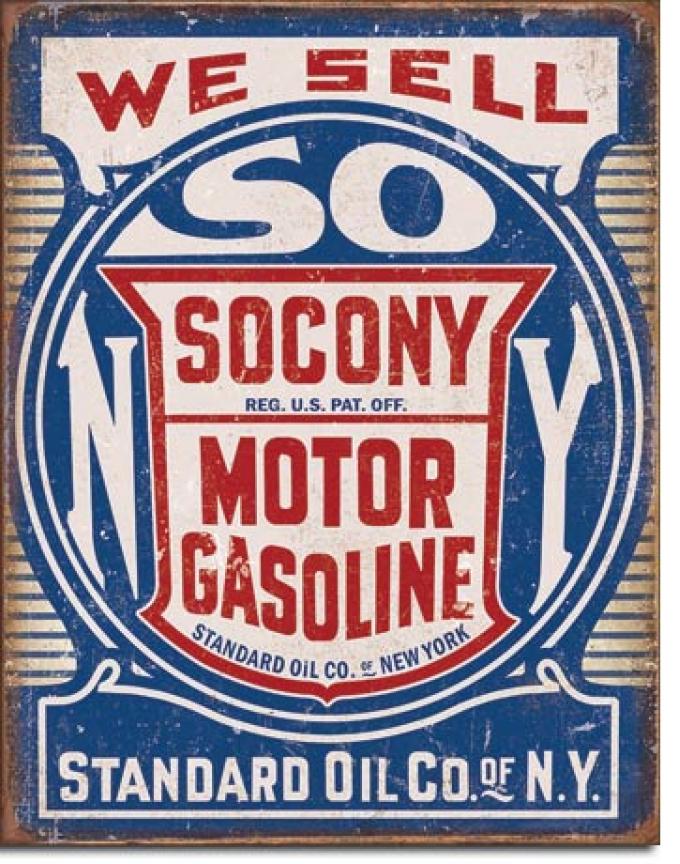 Tin Sign, Socony Gasoline