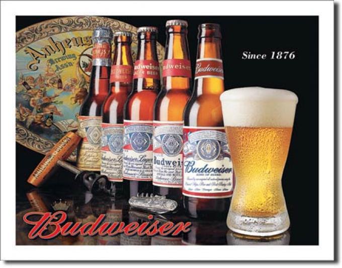 Tin Sign, BUD - History of Bud