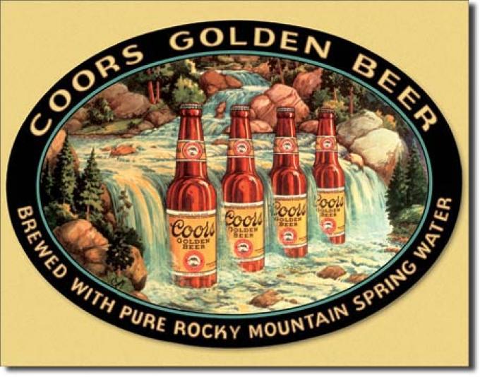 Tin Sign, Coors Waterfall