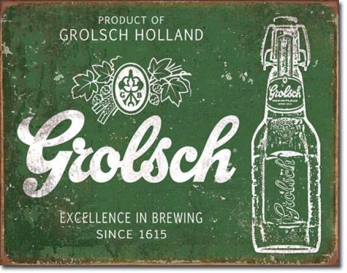 Tin Sign, Grolsch Beer - Excellence