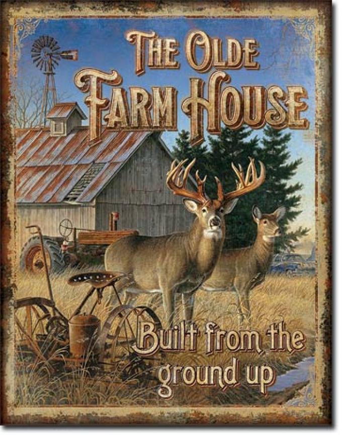Tin Sign, JQ - Olde Farmhouse