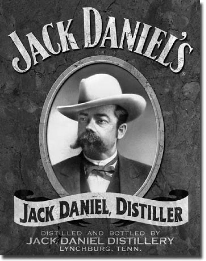 Tin Sign, Jack Daniel's - Portrait