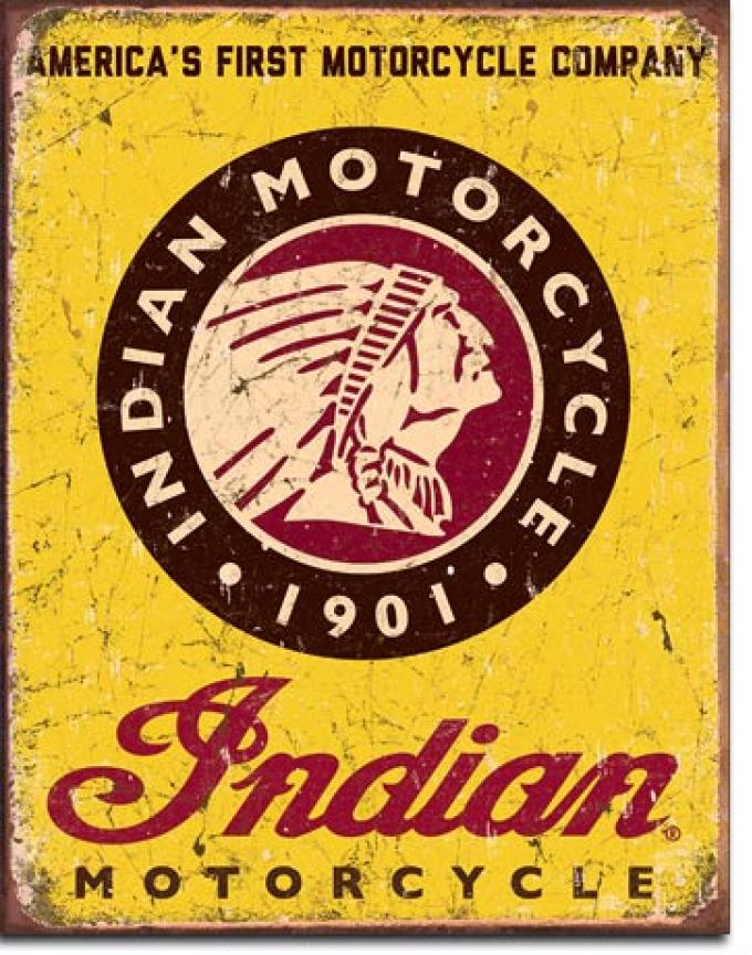 Tin Sign, Indian Motorcycles Since 1901