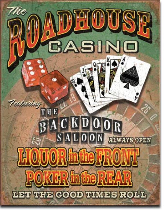 Tin Sign, Roadhouse Bar & Casino