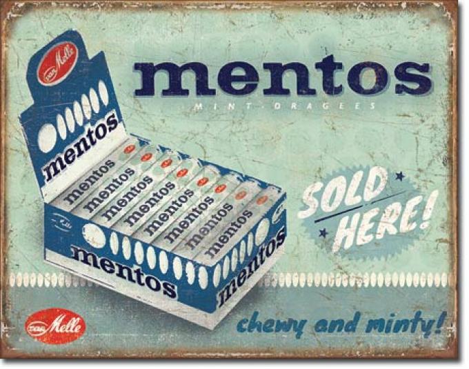 Tin Sign, Mentos - Sold Here