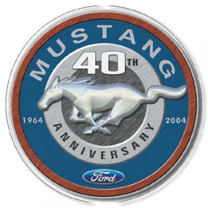Tin Sign, Mustang 40th Round