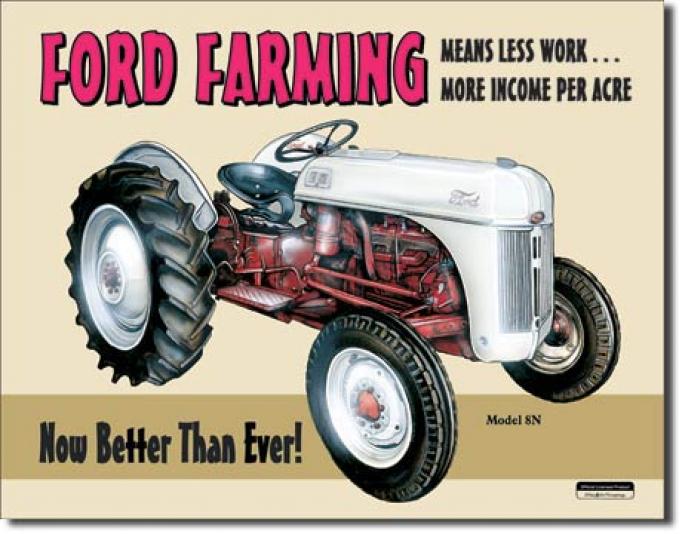 Tin Sign, Ford Farming 8N