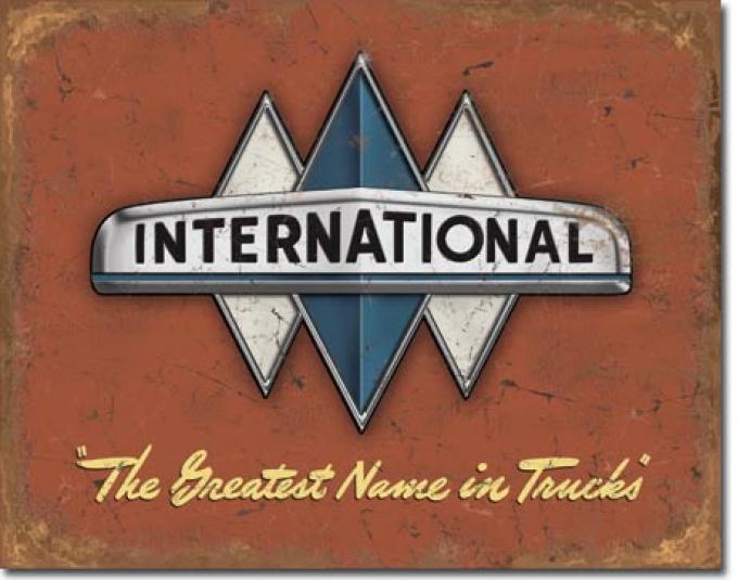 Tin Sign, International Truck Logo