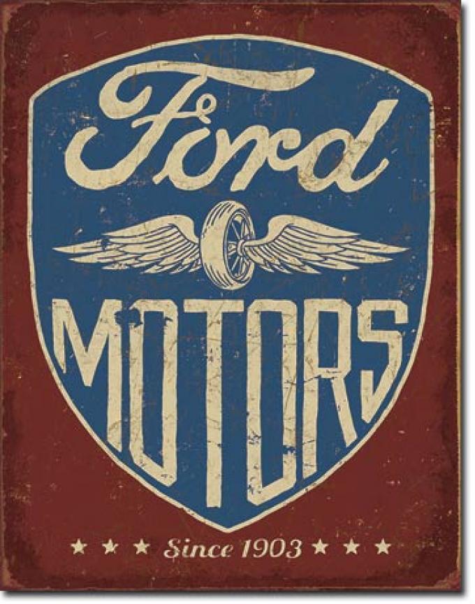 Tin Sign, Ford Motors - Since 1903