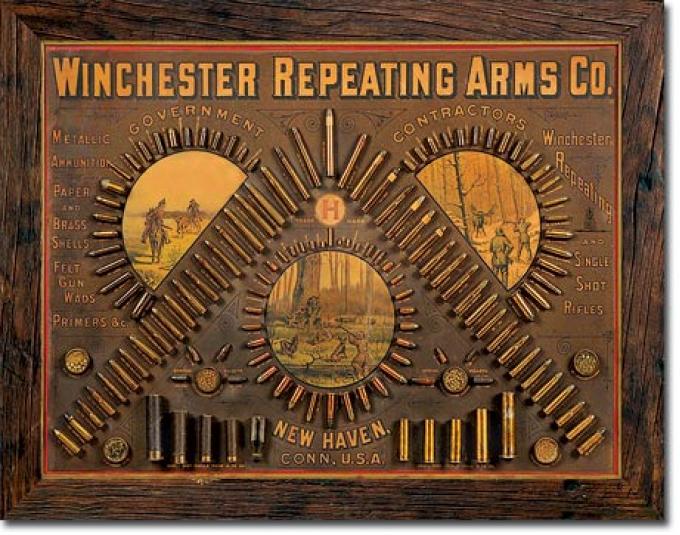 Tin Sign, Winchester - Repeating Arms