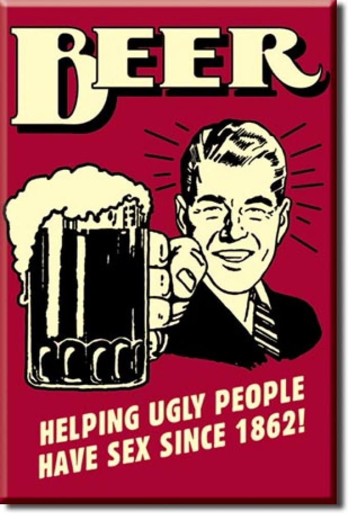 Magnet, Beer - Ugly People