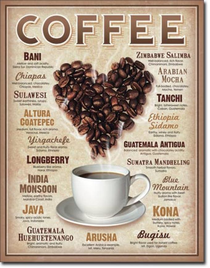 Tin Sign, Heart Coffee