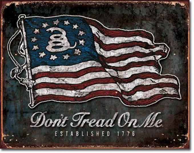 Tin Sign, DTOM - Vintage Flag