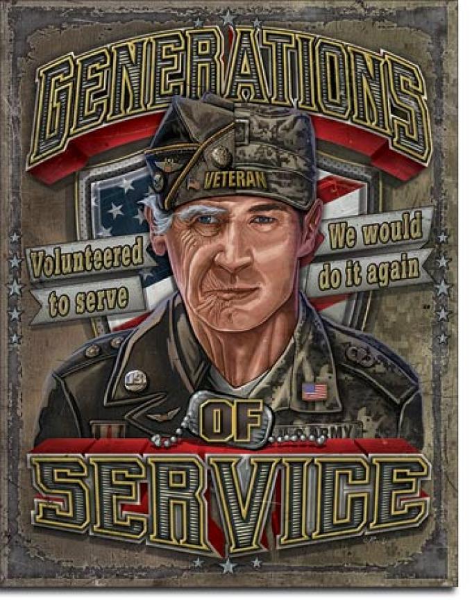 Tin Sign, Generations of Service