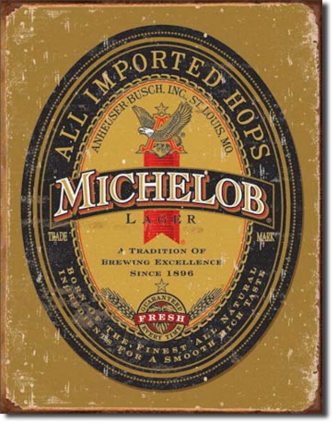 Tin Sign, Michelob Logo