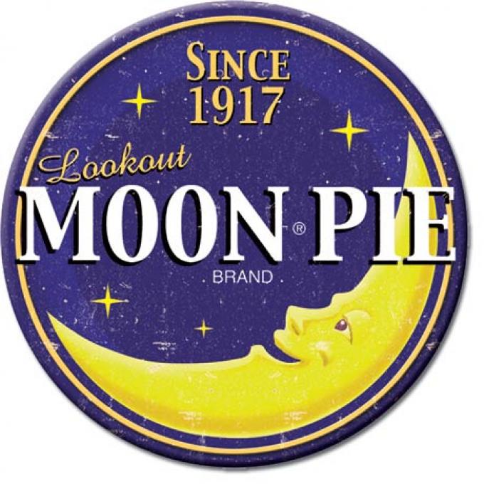 Magnet, Moon Pie Logo Round