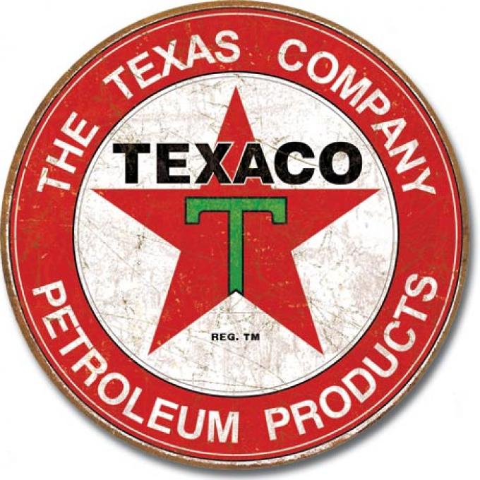 Tin Sign, Texaco - The Texas Company