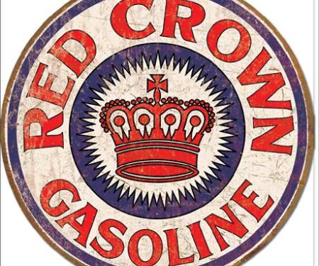 Tin Sign, Red Crown Gas