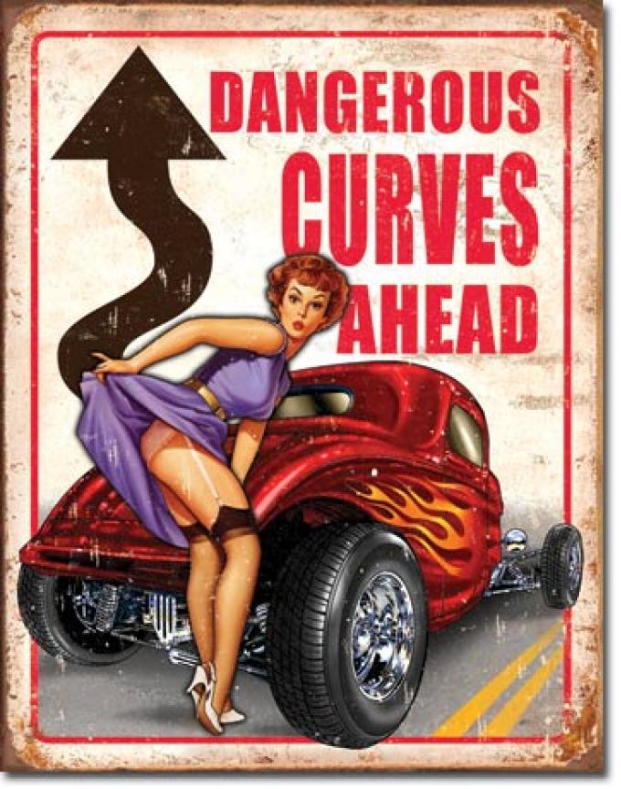 Tin Sign, Legends - Dangerous Curves