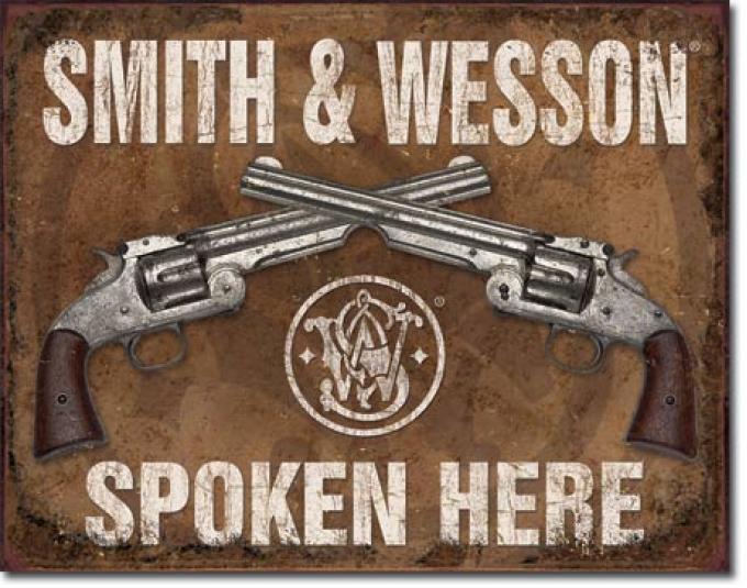 Tin Sign, S&W Spoken Here