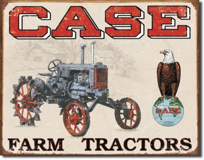 Tin Sign, Case Tractor - CC High