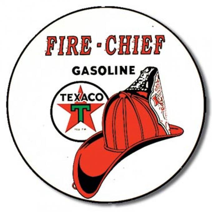 Tin Sign, Texaco/Fire Chief