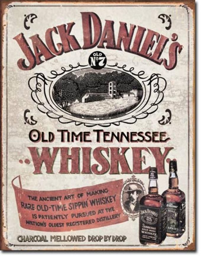 Tin Sign, Jack Daniels - Sippin Whiskey