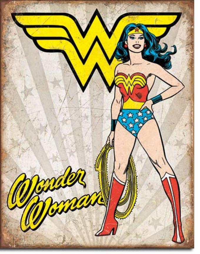 Tin Sign, Wonder Woman Heroic