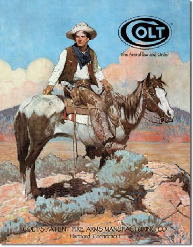 Tin Sign, COLT - Tex and Patches