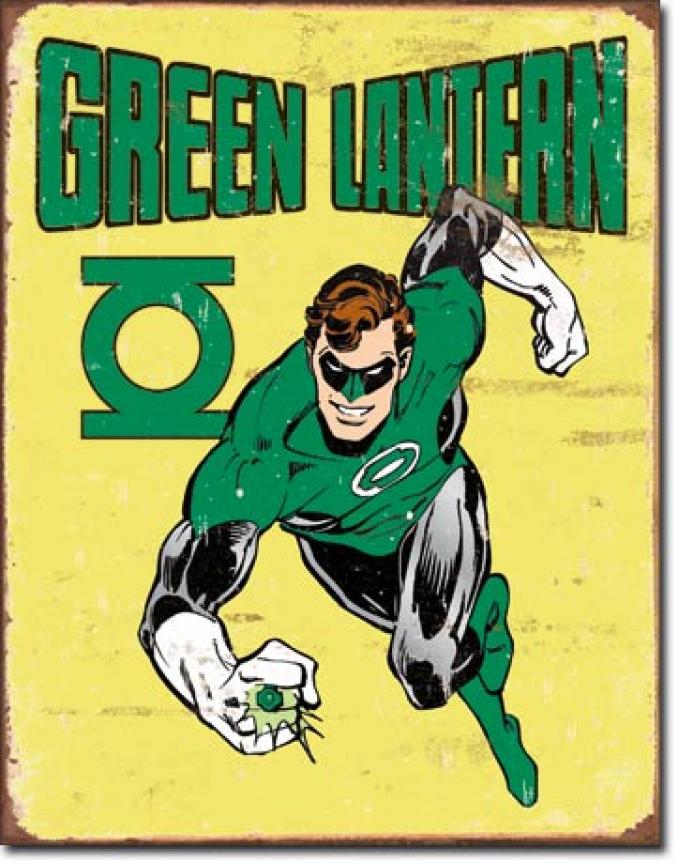 Tin Sign, Green Lantern - Retro