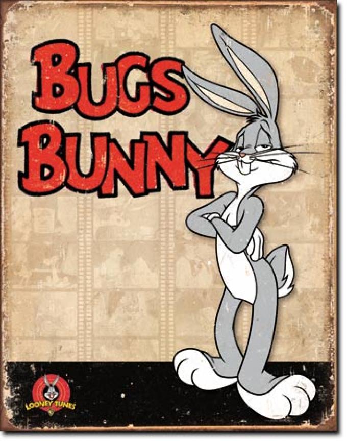 Tin Sign, Bugs Bunny Retro Panels