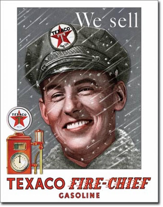 Tin Sign, Texaco - Pump Attendant