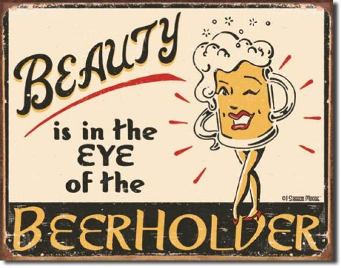 Tin Sign, Moore - Eye of the Beerholder