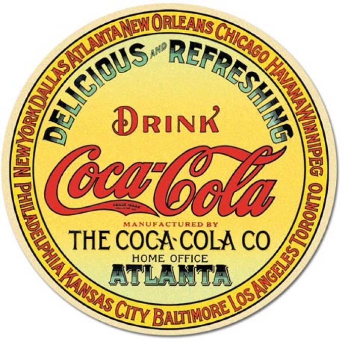 Magnet, COKE - Keg Label Round