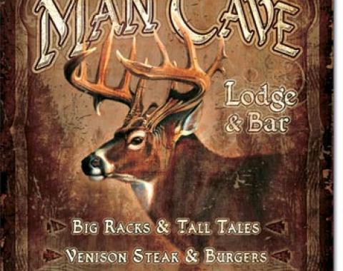 Tin Sign, JQ - Man Cave Lodge