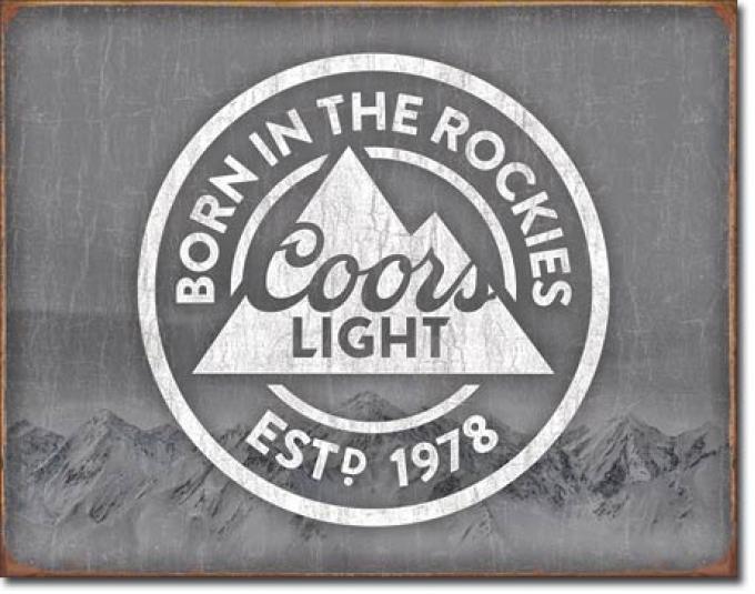 Tin Sign, Coors Light - Born In