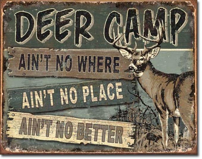 Tin Sign, JQ - Deer Camp