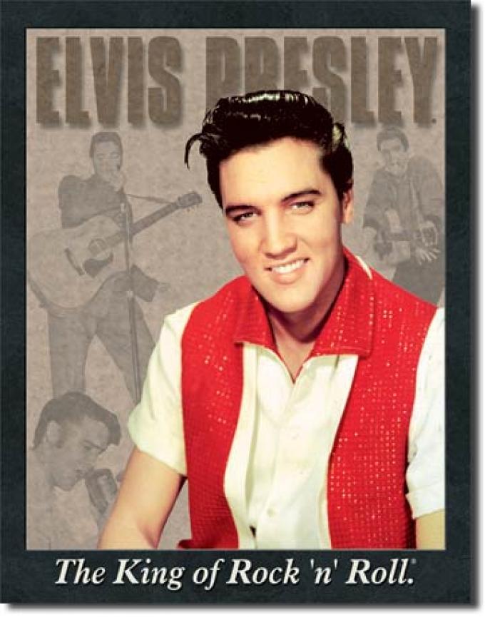Tin Sign, Elvis Portrait