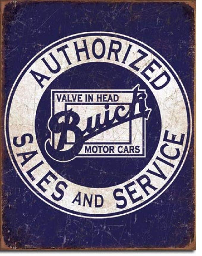 Tin Sign, Buick - Valve in Head