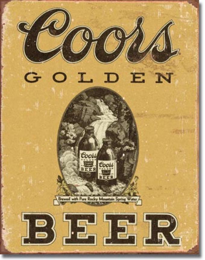 Tin Sign, COORS Golden Vintage