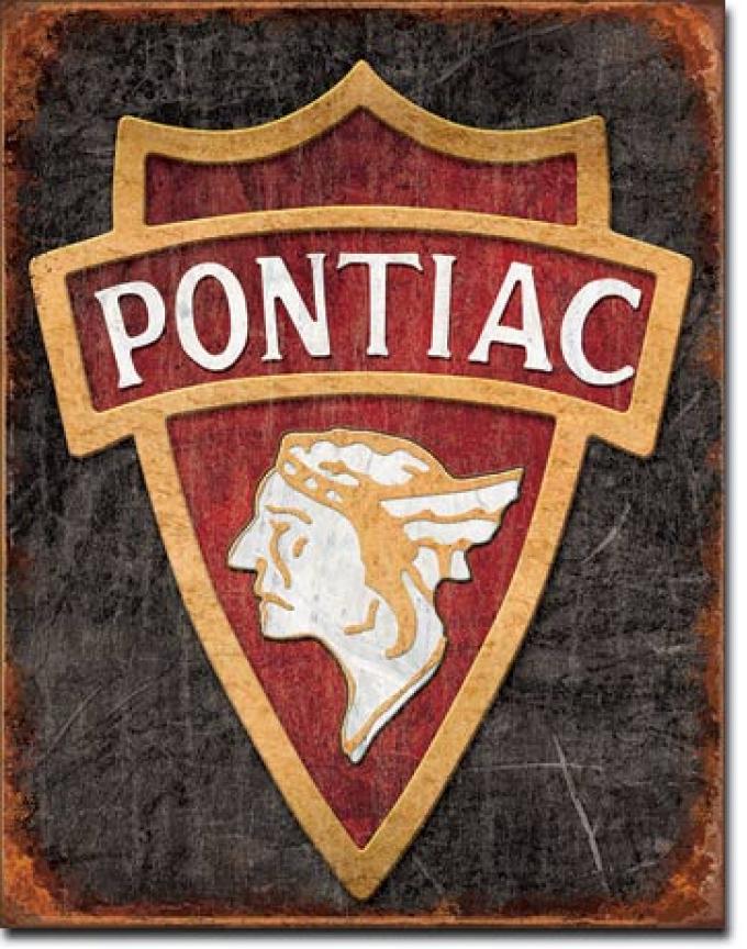 Tin Sign, 1930 Pontiac Logo