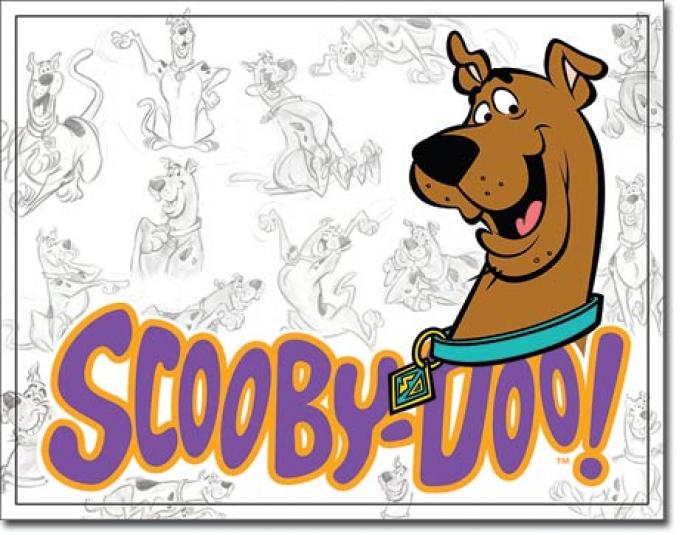 Tin Sign, Scooby Doo - Sketches