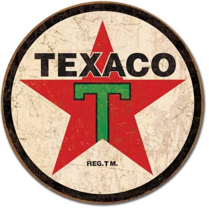 Tin Sign, Texaco '36 ROUND
