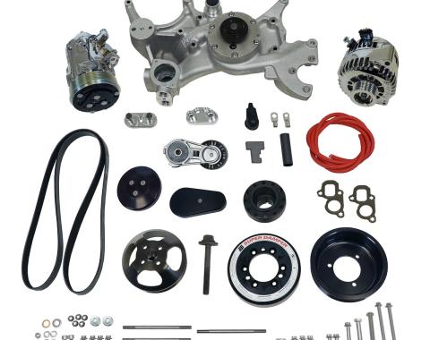 Vintage Air Front Runner™ Drive System GM LT1 Dry-Sump Black/Chrome without Power Steering 175052