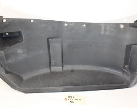 Corvette Wheelhouse Panel / Fender Skirt, Right Upper, USED 1985-1987