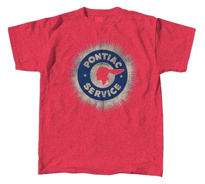 Pontiac Service T-Shirt, Heather Red