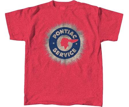 Pontiac Service T-Shirt, Heather Red